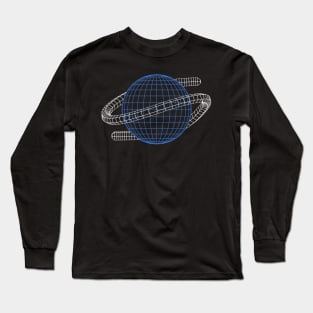 Saturn Wireframe Long Sleeve T-Shirt